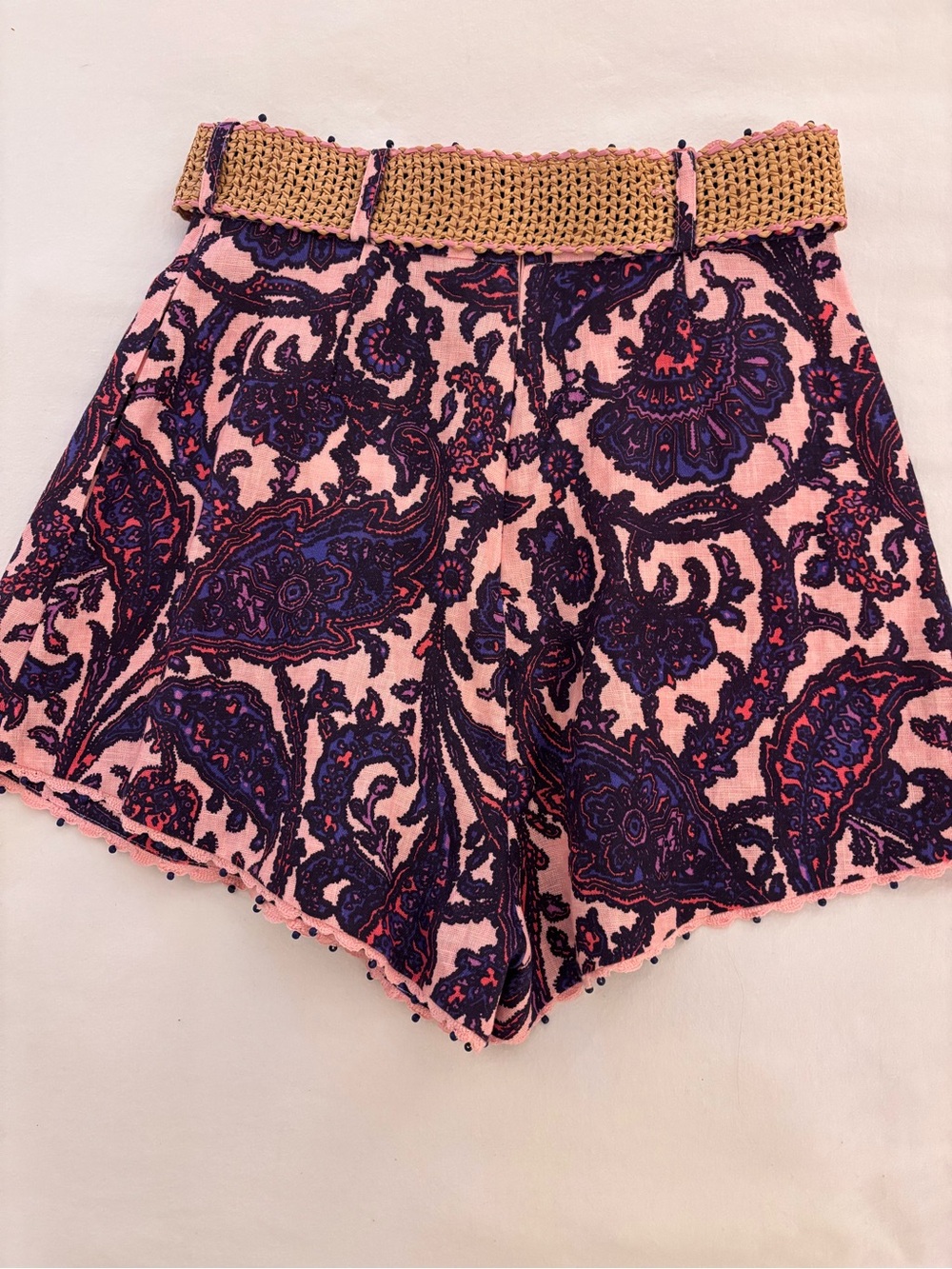 🌸 Zimmermann Tiggy Tuck Short & Ribbed Tank Set — Lilac/Pink Paisley 🌸 - Picture 8 of 13